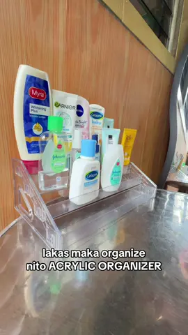 Sarap sa eyes ang organize #acrylicorganizer #cosmeticorganizer #multilayerrack #storageorganizer #fyp 