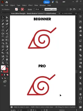 Adobe Illustrator 2025 - Tips Draw Naruto Icon like a PRO #ducthangds #designtools #illustratortricks #illustratortips #illustratortutorial 