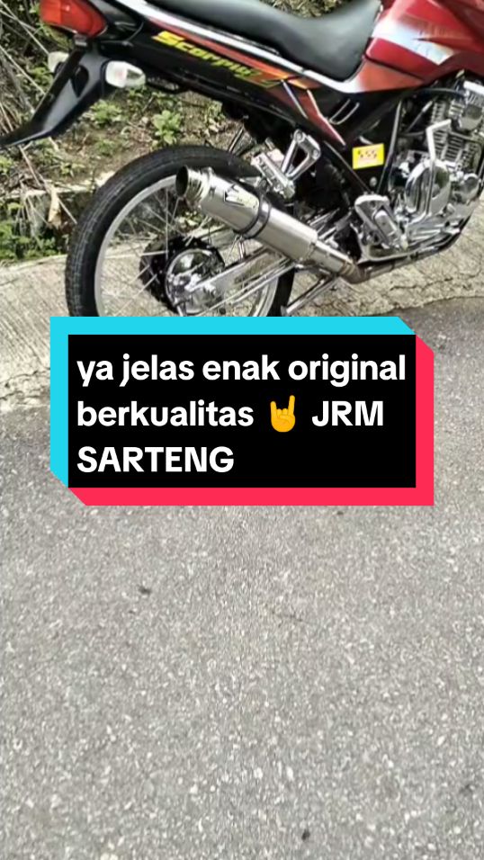 enak kali kata owner sangat puass dengan JRM ORIGINAL. patennn  CEK SOUND JRM SARTENG. info order jalur wa 083179680070  #scorpioaceh #honda #medan #scorpiosergai #cb150r #cb150r_jarijari #yamaha #cb150stylemedan #fyppppppppppppppppppppppp #scorpiomedan #viraltiktok #scorpiostylemedan #viralvideos #fypage 