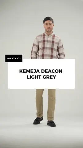 Kemeja DEACON light brown, motif checked yang timeless bikin tampilan kamu gak mati gaya👌🏻 Check out di keranjang kuning yaa guys🛒 #ootdpria #kemejapria #bajupria #paydaysale #gajiansale 