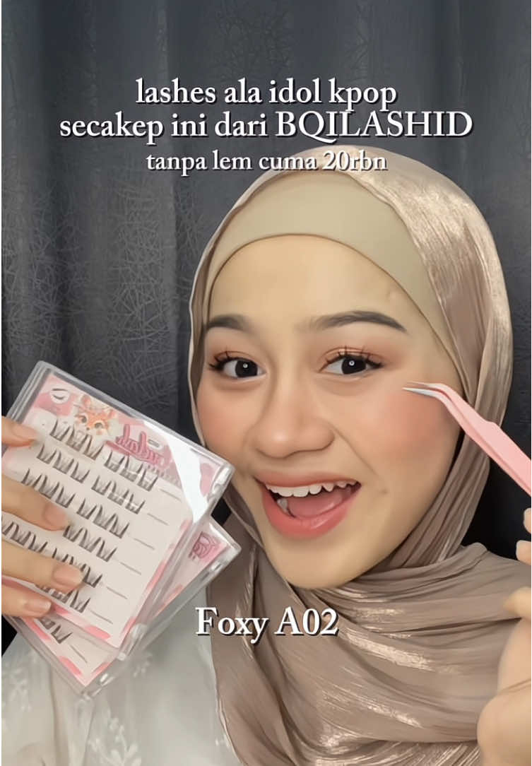 Eyes talk louder than words 👀💌 dan BQI lashes bikin aku langsung jadi doll vibes 🎀cute, flirty, lutsyuu maksimal ✨ kayak blink sekali aja langsung steal the spotlight🧚🏻‍♀️ #bqieyelashes #fakelashes #bulumatapalsu #bqi #makeup 