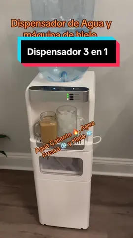 Mi sueño hecho realidad 🤩 este dispensador 3 en 1 de: agua caliente, agua fría y hielo es increíble. #waterdispenser #icemachine #icemaker #dispensadordeagua #dispensador 