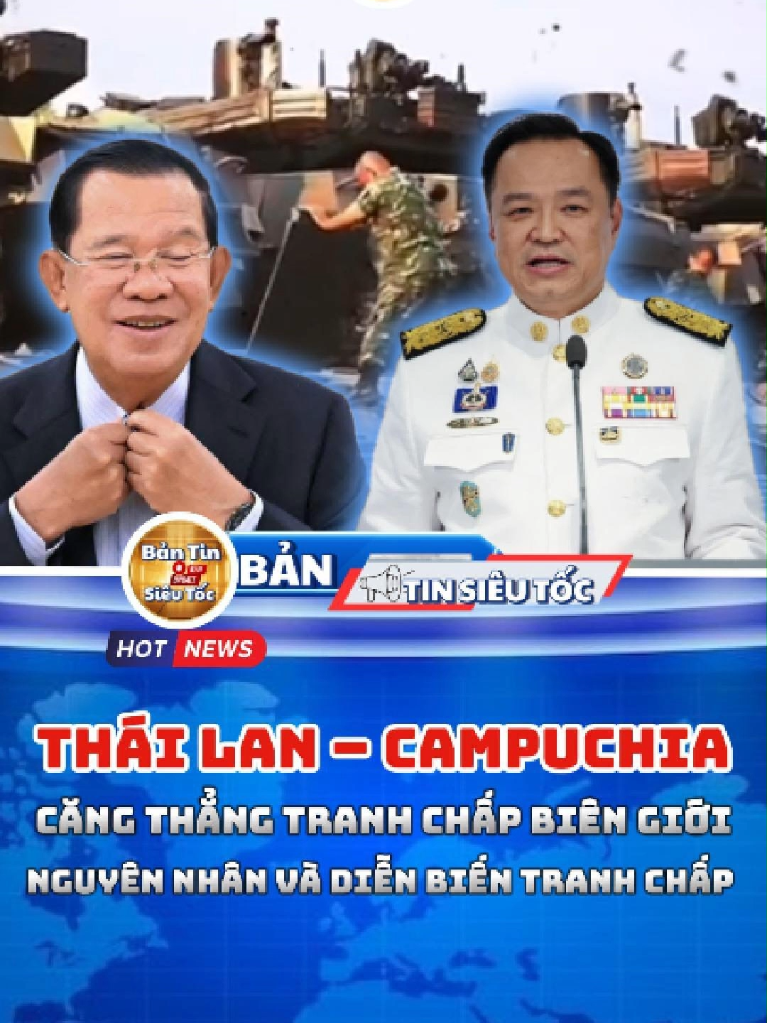 Nóng: Thái Lan – Campuchia lại nổ ra tranh chấp biên giới #TinNhanh30s #TikTok #TinNong #tinnhanh #thailan  #cambuchia