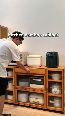 #kitchen #kitchencabinet #cabinet #bamboo #fyp 