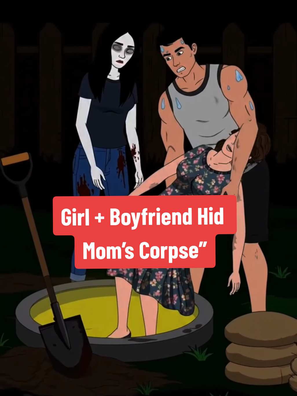 The Girl Who Hid Her Mother’s Body | True Story #truestory #story #fyp #animation 