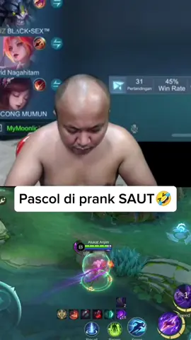 pascol kena prank saut 😂#bangpascool #topglobalmiya #pascoll #MLBBNEXT2025 #NEXTJagoanMabar 