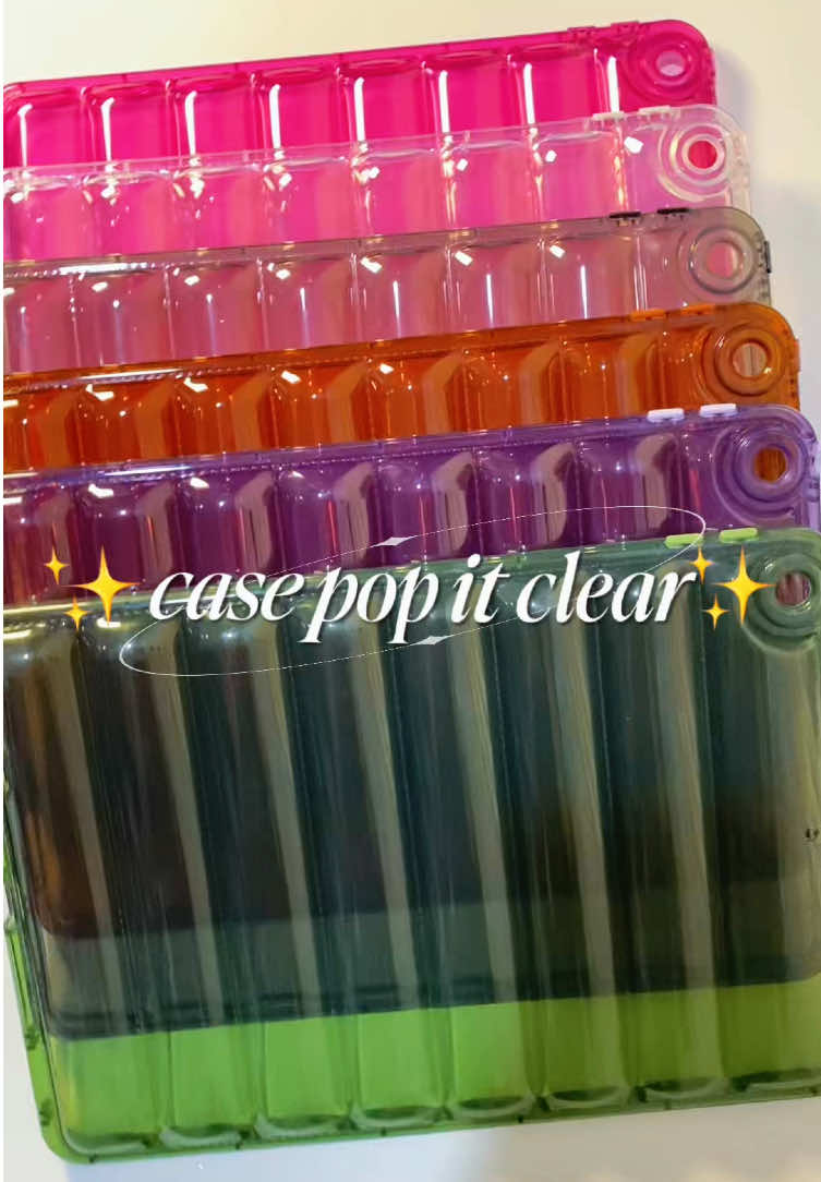 yu upgrade case ipad atau tab kaya pake case pop it clear ini😻🙀#caseipad #casepopit #caseclear #promo99sale #promogajian 