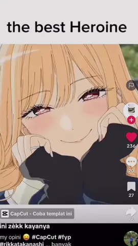 menurut ku😛 #fyp #capcut #rinanakura #gijiharem #anime 