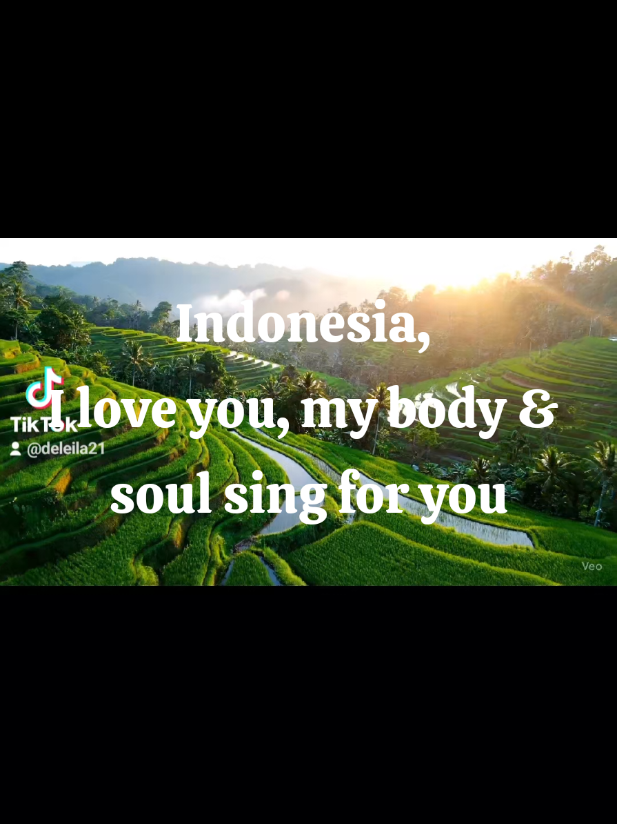 Halo Indonesia, I love you My body and soul, sing for you✨️