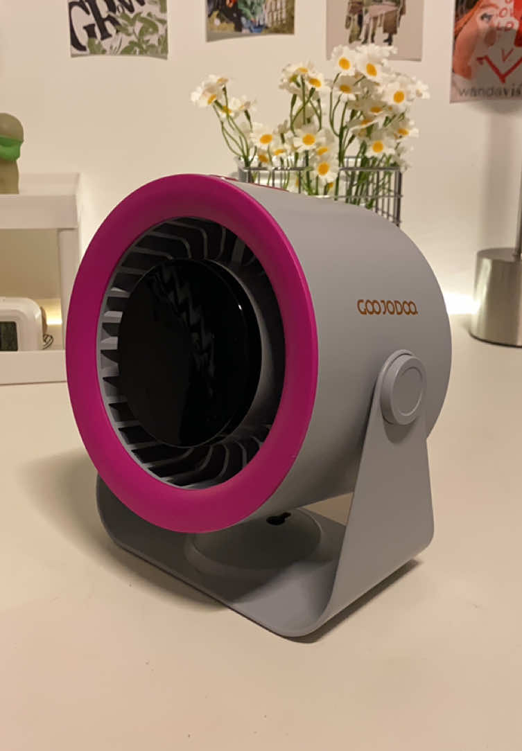 goojodoq silent desk fan 🪭 #desktopfan #fan #portablefan #fypp #tiktokfinds 