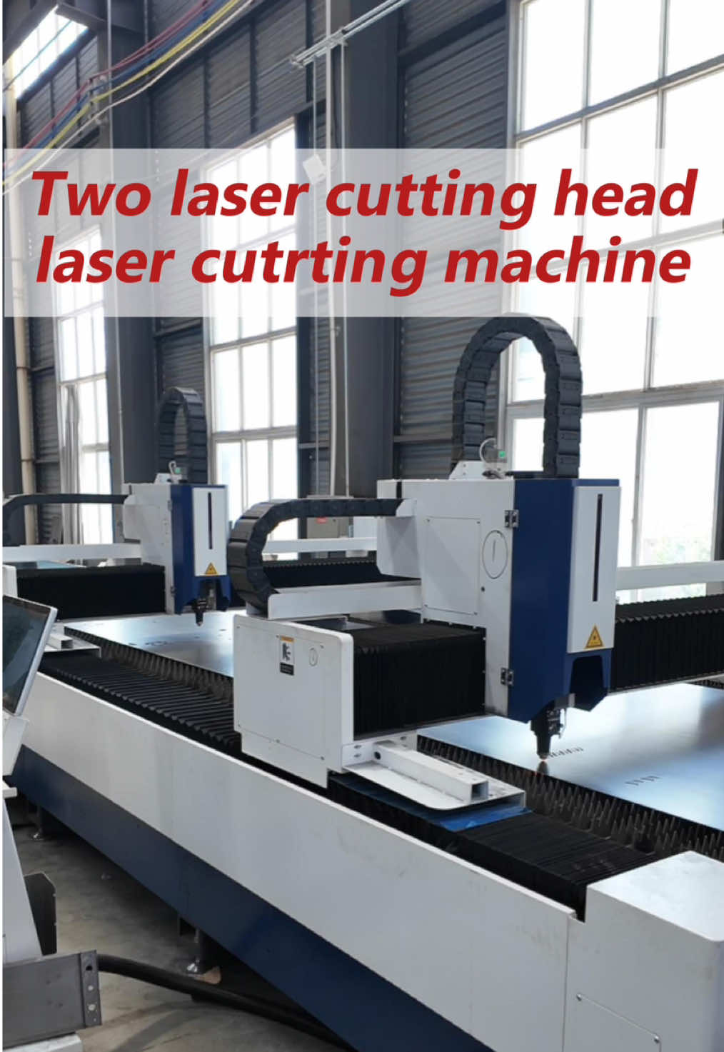 Double cutting head rolling platform laser cutting machine#lasercuttingmachine #lasercutter #kalerbeilaser #laserequipmentmanufacturer #laserplatecuttingmachine 