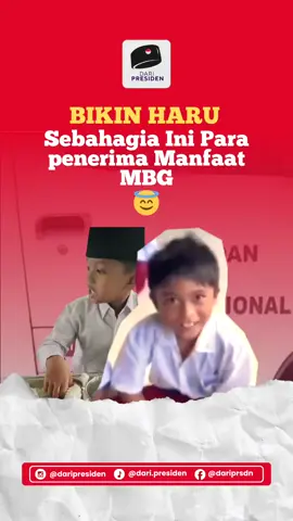 Kebahagiaan para penerima manfaat Makan Bergizi Gratis 😇 #mbg #makanbergizigratis #prabowo 