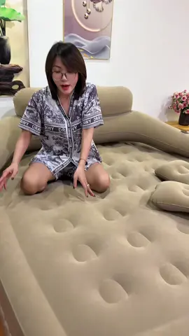 Đệm hơi có tựa lưng giá rẻ #demhoitubom #giuonghoitubom #xuhuong #trachanh89 