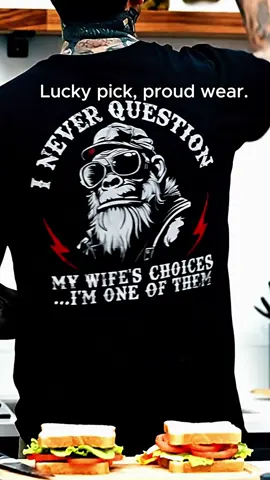 A playful design for husbands everywhere. #happywifehappylife #husbandwife #mywife #husband #funnyshirts #fypシ 