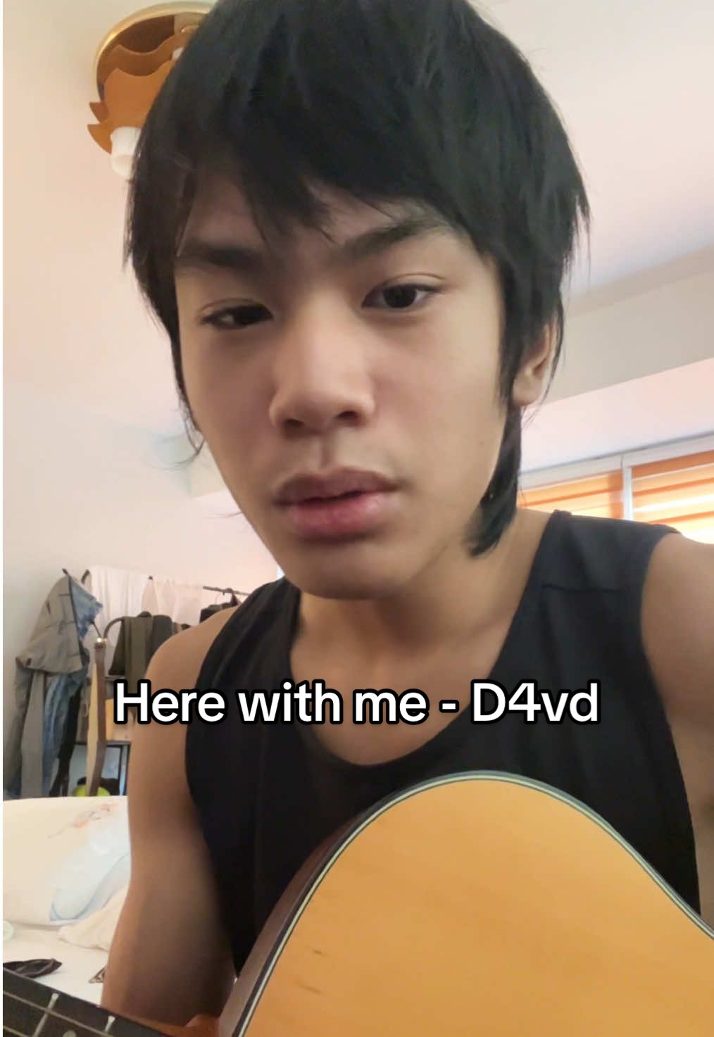 Here with me - D4vd #herewithme #fyp #cover #singer #relatable 
