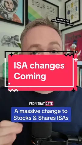 Big changes coming to stocks and shares ISAs from 8th October. What do you think to this change? This is not investment advice. When investing, your capital is at risk. Forecasts are not indicative of future performance. Terms and fees may apply.
