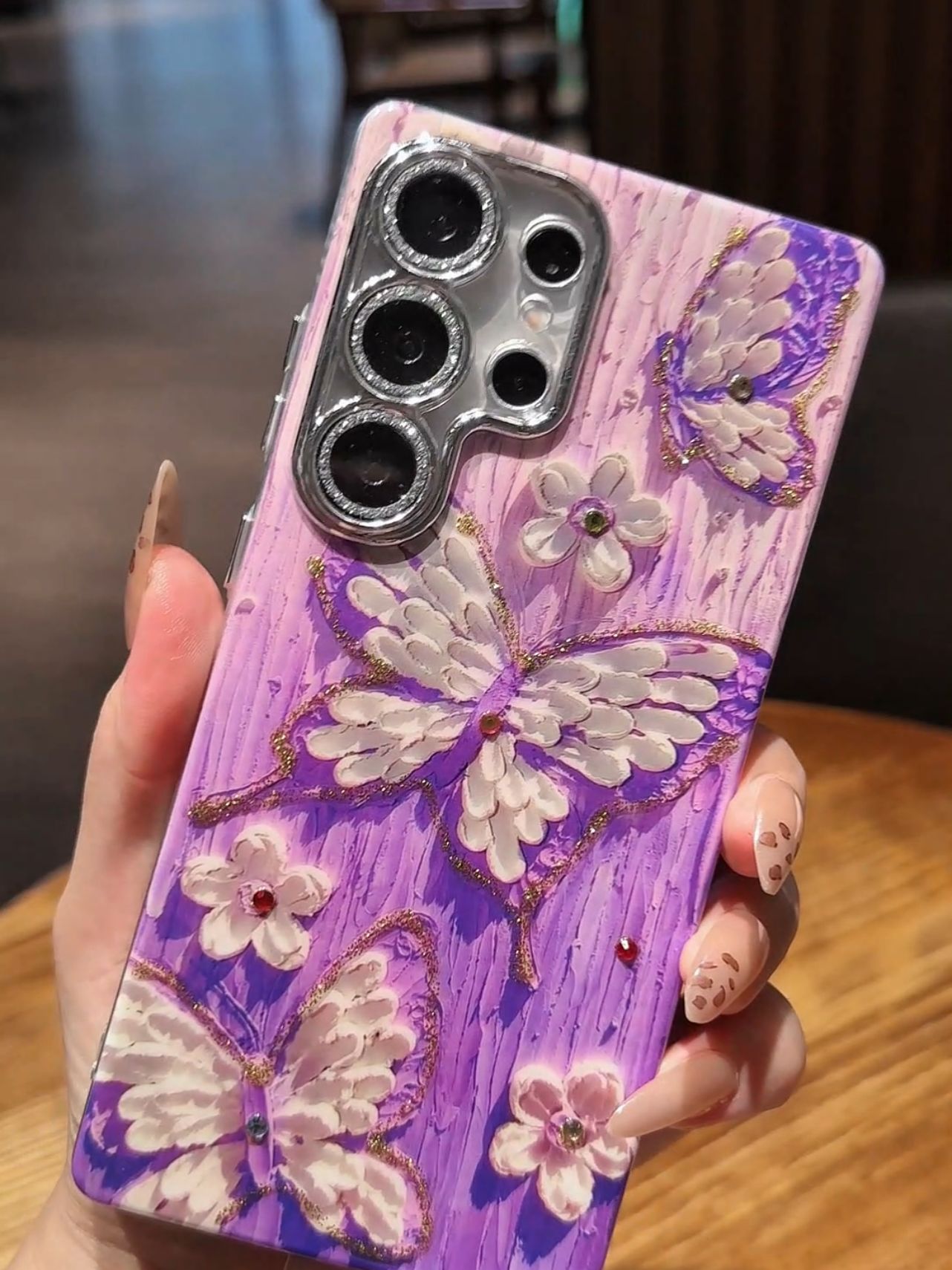 Stylish purple butterfly case 🦋💜#s25ultra #s23ultra #s24ultra #s25case #s24plus 