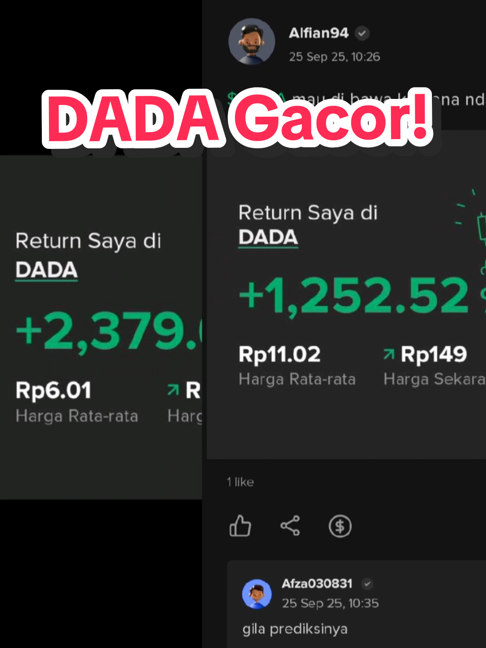 Gacor banget #DADA #sahamdada #investor #sahamindonesia #tradingsaham 