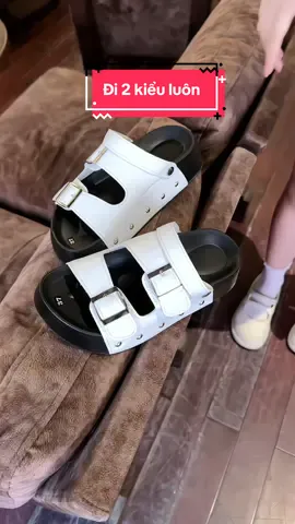 Đôi sandan đi được 2 kiểu. Xinh lắm luôn #vyreview #muataitiktokshop #giaythethaonu #tiktokshop99 ##depsandal 