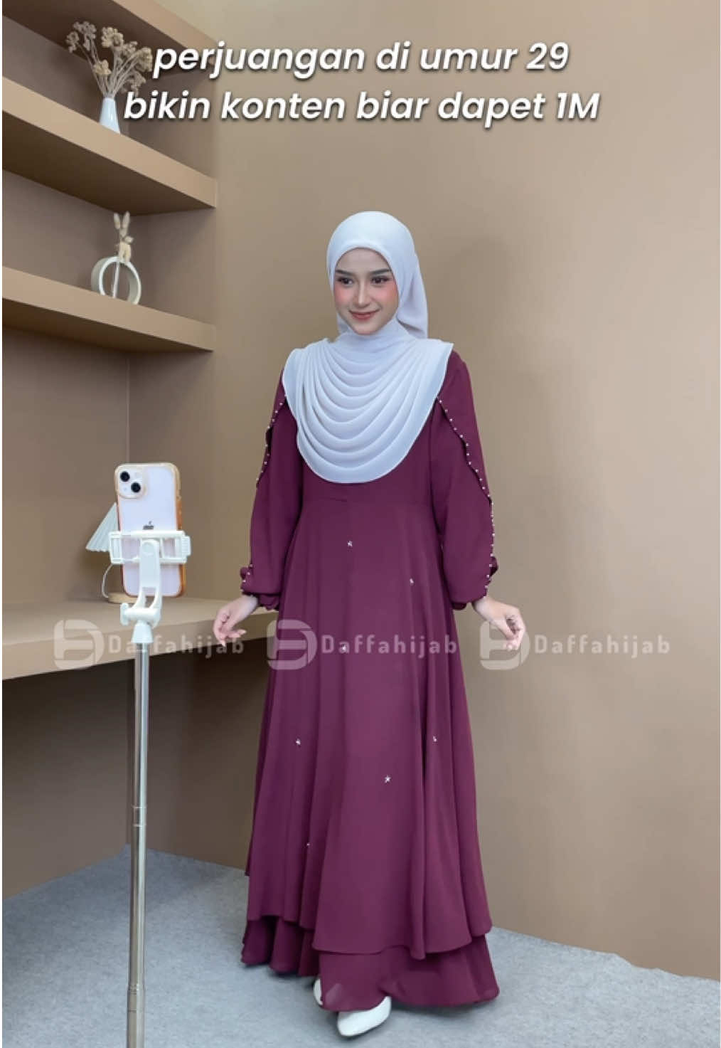 Alhamdulillah sudah dapat 1M pertama setelah rajin Ngonten #hijab #hijabinstan 