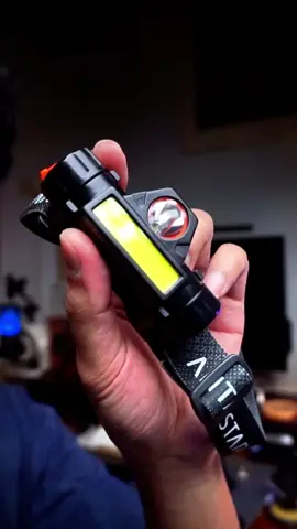 Headlamp buat camping terang banget ini. #headlamp #lampu #led 