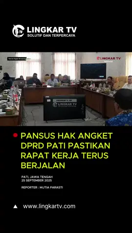 Pansus Hak Angket DPRD Pati Pastikan Rapat Kerja Terus Berjalan Pati, 25 September 2025 – Panitia Khusus (Pansus) Hak Angket DPRD Kabupaten Pati menegaskan rapat kerja akan terus berjalan pasca adanya penggantian anggota Pansus dari Fraksi PDI Perjuangan. Wakil Ketua Pansus, Joni Kurnianto, memastikan seluruh agenda kerja tetap dilaksanakan sesuai aturan yang berlaku. Joni menjelaskan, Pansus akan menghadirkan sejumlah tokoh utama untuk dimintai keterangan, antara lain pakar hukum tata negara, Bupati, Wakil Bupati, serta Plt Sekda Kabupaten Pati. Selain itu, daftar nama lain yang dianggap penting juga akan diundang untuk memperdalam informasi. “Penataan jadwal rapat kerja akan dilakukan dengan cermat agar semua pihak yang relevan bisa dihadirkan. Kami berkomitmen Pansus ini dapat tuntas secepatnya,” ujar Joni. Terkait dinamika politik internal partai, Joni menegaskan hal tersebut menjadi urusan internal masing-masing fraksi. Ia memastikan, jalannya rapat Pansus tidak akan terpengaruh dan tetap mengedepankan prinsip kehati-hatian. Pansus Hak Angket DPRD Pati memiliki masa kerja 60 hari hingga 6 November 2025, dengan harapan dapat menuntaskan seluruh agenda paling lambat pertengahan Oktober mendatang. #berita #beritaterkini #pati #aksi #jateng