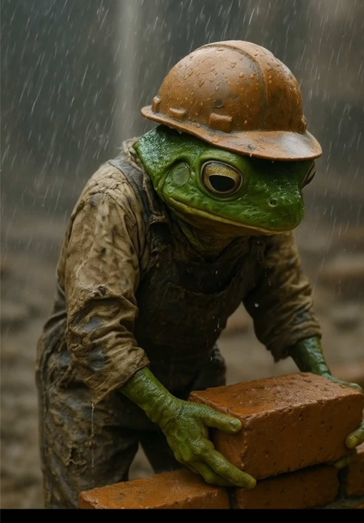 AI katak sedih gagal melamar sang pujaan hati #frog #crocodile #tmcc #tomovieeai #aivideo @Wondershare ToMovieeAI 