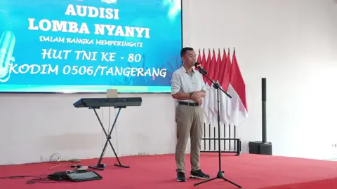 KODIM 0506/TANGERANG MENGGELAR AUDISI LOMBA MENYANYI DALAM RANGKA HUT TNI ke 80  #tniad  #kodamjayakarta  #korem052wijayakrama  #kodim0506tangerang 