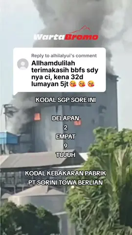 Kebakaran hari ini PT Sorini Towa Berlian Corporindo (STBC) masuk wilayah Turen Cangkring malang Beji Kabupaten Pasuruan, Kamis (25/9/2025) Pagi. #kebakaran #kebakaranhariini #pesuruan #kebakaranpabrikbeji #fyp 