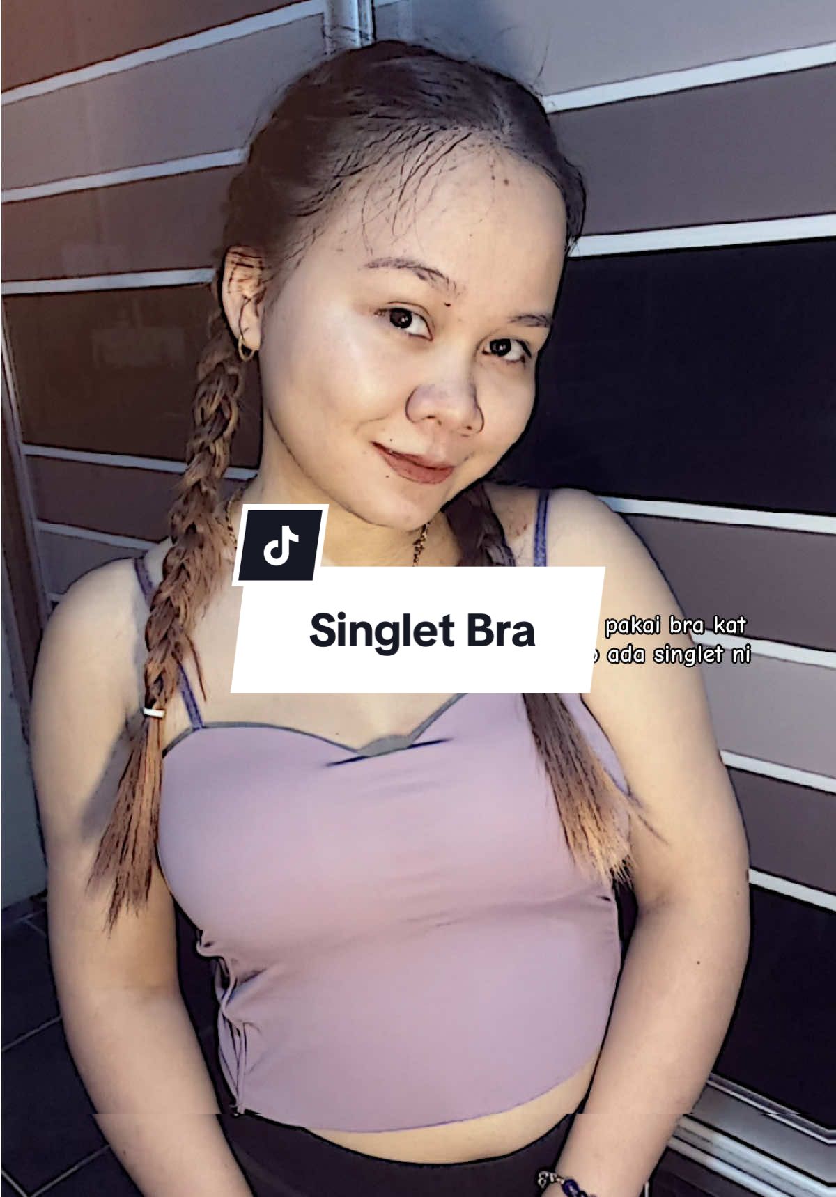 Tak perlu lagi pakai bra di dalam sebab sudah ada pad bra #singlet #singletbra #singletmurah #bajudalamwanita #tiktokshop 