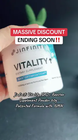 Jinfiniti Vitality NAD+ Booster Supplement Powder 60g - Patented Formula with NMN Trending products flash sale discount women 30+ women 40+ #tiktokshoprestock #antiaging #nmn #viralontiktokshop #TikTokShopCreatorPicks  Final price may vary depending on each customers available coupons. Promotion may have ended by the time you see this.