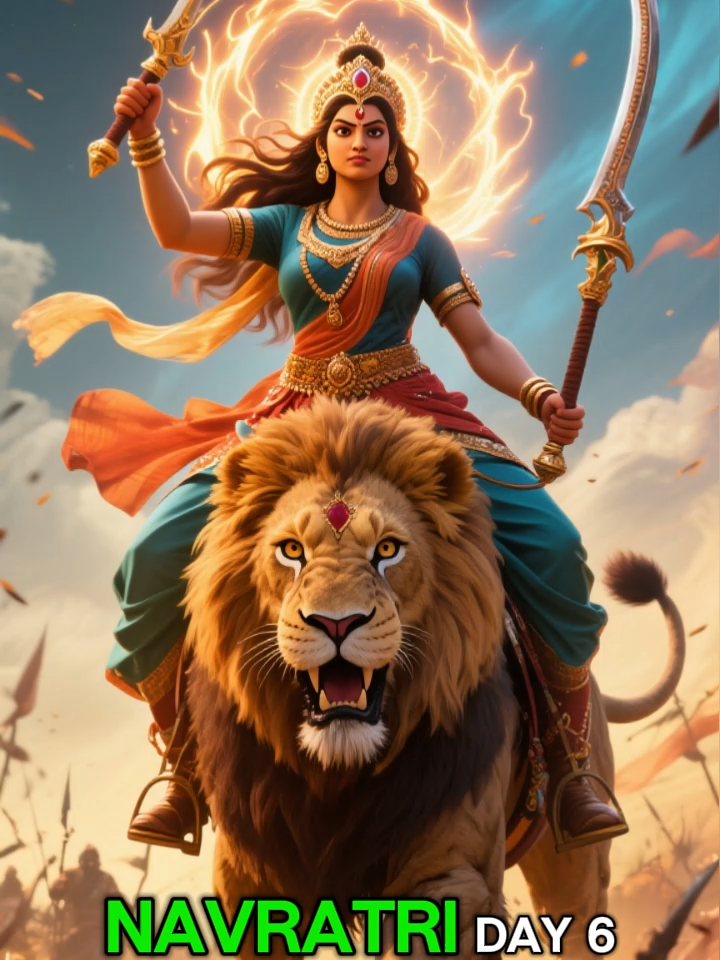 Navratri Day 6: Katyayani Puja & Grey Vibes! 🕉️ #navratri2025 #navratri #sanatandharma #hinduism #durga