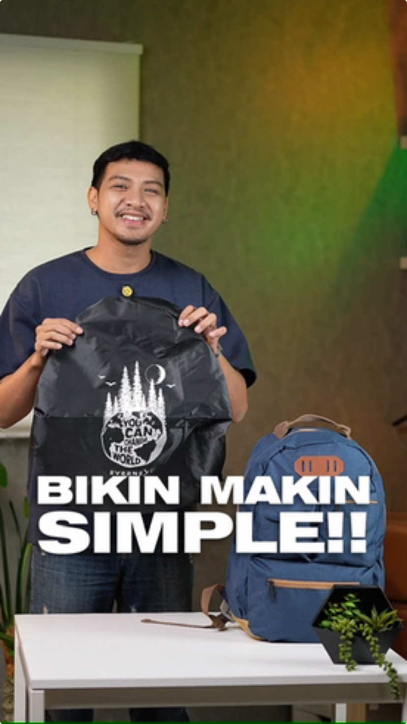 RAIN COVER SIMPLE DESAIN STAND OUT 😎 Kalo rain cover ini sih nggak cuma bikin kamu aman dari kehujanan, tapi juga bikin gaya kamu tetap on point! Kamu #WajibPunya Rain Cover ini sih, desainnya yang praktis dibawa ke mana-mana dan desainnya catchy, jadi solusi buat bikin kamu tetap kece pas lagi hujan 🚀👌🏻 #raincover #tasantiair #tasselempangpria #tastravelling #evernext 