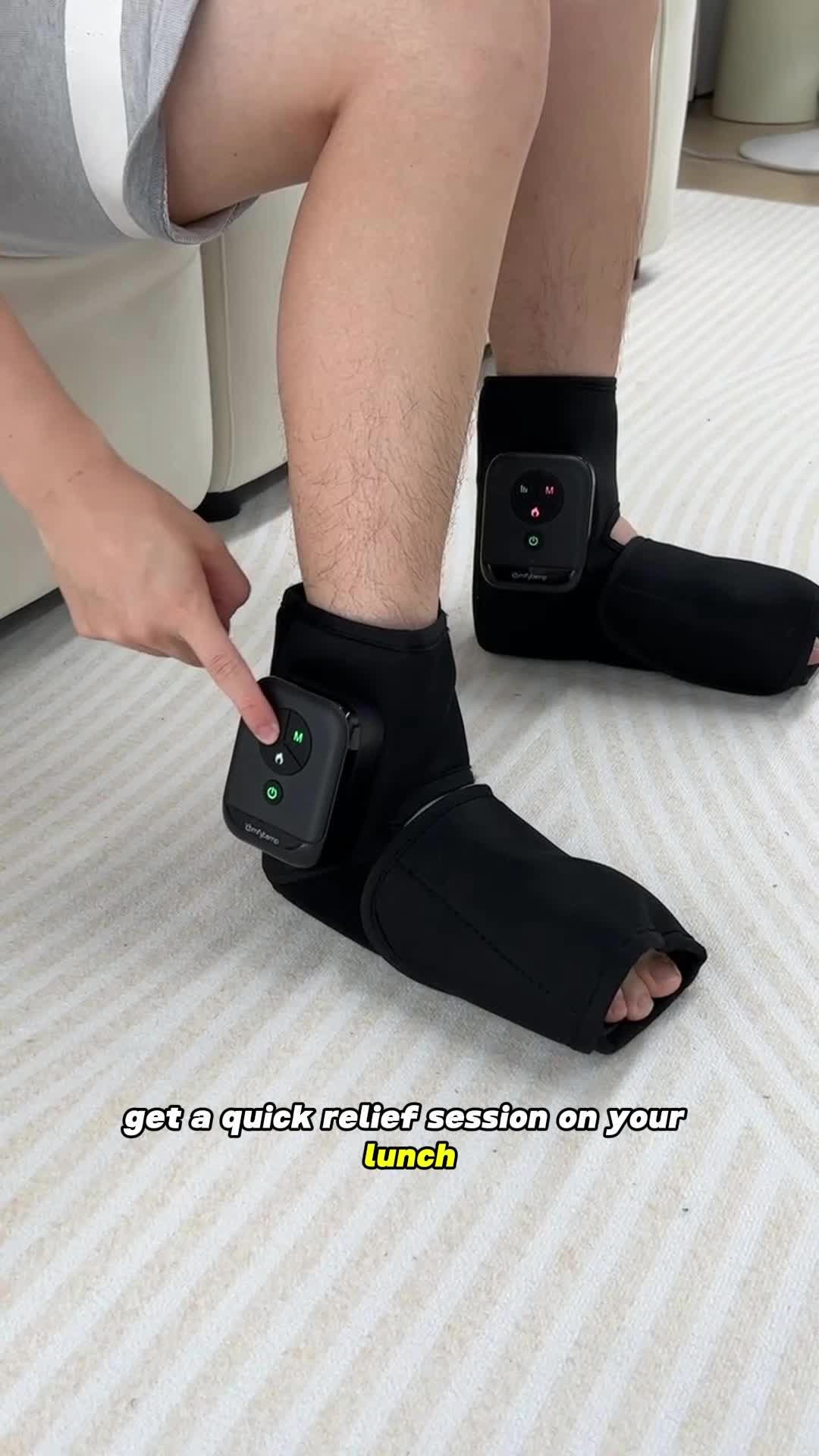 This portable foot massager can quickly relax your tired feet! ! ! #comfytemp#springtok#tiktokshop#massager#work#gift#foot#footpain#aircompression #dealsforyoudays#plantarfasciitis #plantarfascia #heelpain #heelpainrelief #footpainrelief#gift#Christmasgifts#HalloweenGifts