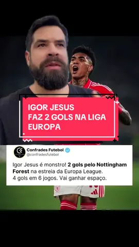 Dois gols de Igor Jesus na estreia do Norte Forest na Liga Europa #Futebol #Botafogo #SeleçãoBrasileira #IgorJesus #FutebolEuropeu 