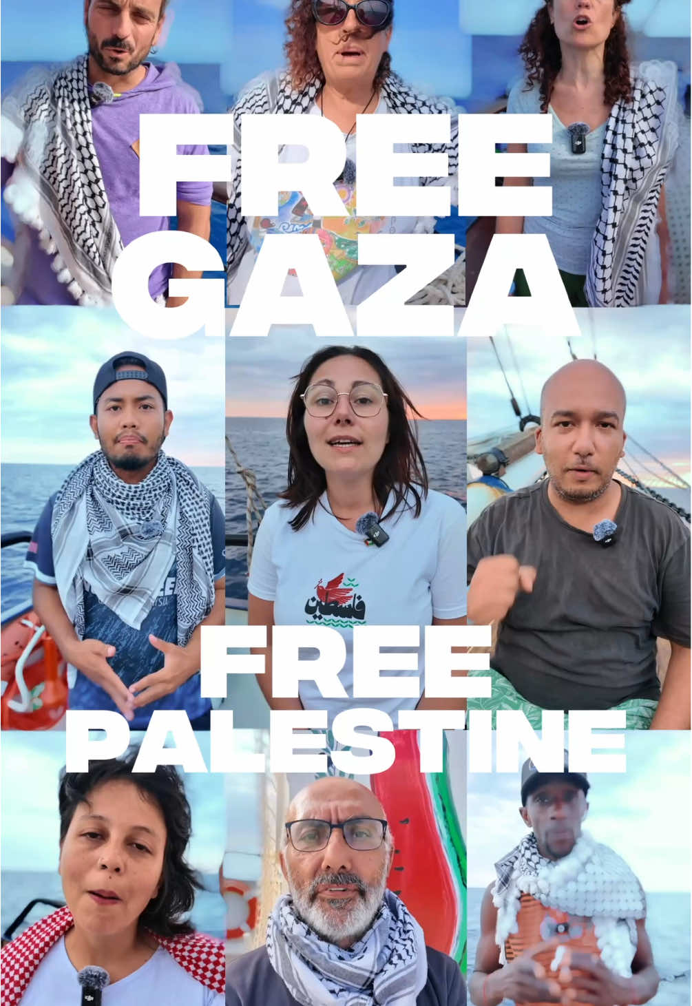 🕊️ Tous les peuples s'élèvent et disent d'une seule voix : vive la Palestine libre ! #Palestine #freepalestine #stopgenocide #Gaza @Global Sumud Flotilla  @François Piquemal @Mazouz. @EmmaFourreau @Adélaïde @Isïa 