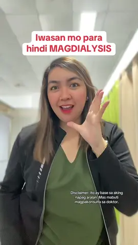 Iwasan mo para hindi MAGPADIALYSIS! #LearnOnTikTok #nursejam 