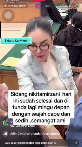 #nikitamirzanimawardi_17 #rezagladys #fitrisalhuteru #skincare #sidangnikitamirzani 