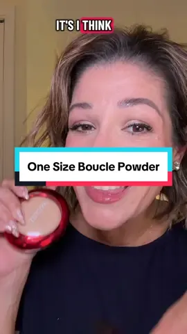I love it!! @ONE SIZE BEAUTY #onesizebeauty #bouclesilkpowder #onesizepowder #settingpowder #matureskinapproved 
