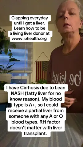 I need one now more than I did before, with being told that I have HCC (liver cancer)  So please share this for me. Thank you  📢 Looking for a Living Liver Donor – Please Share 🙏 Hi friends and family, This is not an easy post to write, but it comes from a place of hope and love. I am in urgent need of a living liver donor. My liver disease has progressed to the point where a transplant is the only path forward. My Cirrhosis is due to Lean NASH (fatty liver for no known reason). I have  been living with it for 9 years and started getting sick in December.  We are looking for a healthy individual, blood type (I am blood type A+, But any A or O blood type would work. RH factor doesn’t matter) between the ages of 18-60, with a willingness to be tested as a potential living donor. The liver is the only organ in the body that can regenerate, which means a portion of your liver can save a life — and yours will grow back. 💛 All medical costs for the donor are covered by the recipient’s insurance. 💛 Donors typically stay in the hospital for about a week and recover at home over the course of 6–8 weeks. 💛 You don’t need to be a perfect match — just healthy and willing to be evaluated. If you or someone you know might consider being tested, Please contact Indiana University Hospital at www.iuhealth.org Even if you aren’t a match, you might be able to help through a paired donation program. Above all, please share this post to help us spread the word. The right person might be just a few degrees of connection away. Thank you from the bottom of my heart for your support, love, and prayers. With hope, Melinda Davis  #fyp #cirrhosis #livercancer #savealife #livertransplant 