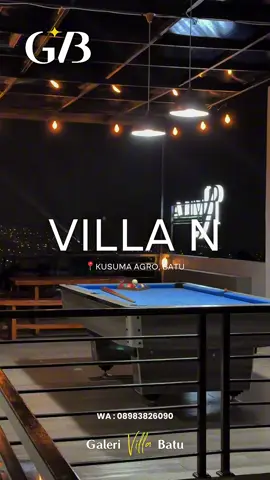 Villa N 📍Kusuma Agro, Batu • 🏊‍♀️ Private Pool* dengan Ukuran kolam 8,4 x 2,5 Meter, Kedalaman 75-120 Cm. •🛌 4 Bedroom* dengan ukuran 160 (Queen Bed) Dan sudah tersedia *_2 extra bed (free)_*4 Kamar Mandi Dalam  *2 Bedroom di lt.1* view kolam renang, *2 Bedroom di lt.2* View Gunung.  • 🛀 Untuk amenities kamar mandi handuk & sabun mandi  Water Heater • 🎤 *Free Welcome Snack, Sudah dilengkapi dengan Fasilitas *Karaoke keluarga, Smart TV 52”**FREE Wi-Fi*  •🥘 *Peralatan Dapur *, (kulkas,dispenser, magicom,pisau dapur,piring, gelas, sendok garpu, wajan & panci) juga sudah tersedia *Alat Set Grill BBQ* (tidak termasuk tabung gas)  Exclusive : Rooftop dengan view pegunungan dan Billiard 7 Feet Kapasitas 18 Orang #villabatu #galerivillabatu #villa #infovillabatu #sewavillabatu                  