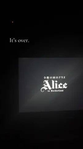 Guys it’s done. I can’t believe it 😭😭 I started it the minute it came out and didn’t stop for 6 hours. #aliceinborderland #aliceinborderlandseason3 #netflixjapan #fyp #arisuryohei 