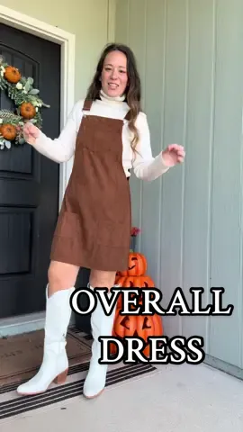 This corduroy overall dress is a fall essential—soft, stylish, and endlessly versatile. Pair it with a fitted top, turtleneck, or chunky sweater for an effortlessly cozy outfit that works for every autumn occasion. #CorduroyDress #FallOutfit #LayeringSeason #CozyStyle #AutumnVibes corduroy overall dress fall layering outfit corduroy jumper dress cozy autumn fashion overall skirt dress cute fall outfit idea pumpkin patch outfit versatile fall wardrobe layered fall look corduroy fashion trend