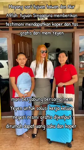 testimoni Mayang sari dan nur Afifah dapat koper dan tas #taiwan🇹🇼 #tkwtaiwan #taiwanindonesia🇹🇼🇮🇩 #tkwsingapura🇮🇩🇸🇬 #tkwsingapore 