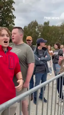 STRONG SUPPORT: Massive crowds lined the streets at Virginia Tech for the second stop of the Turning Point USA tour, following the assassination of Charlie Kirk. #FoxNews  #trump #un #politics #news 