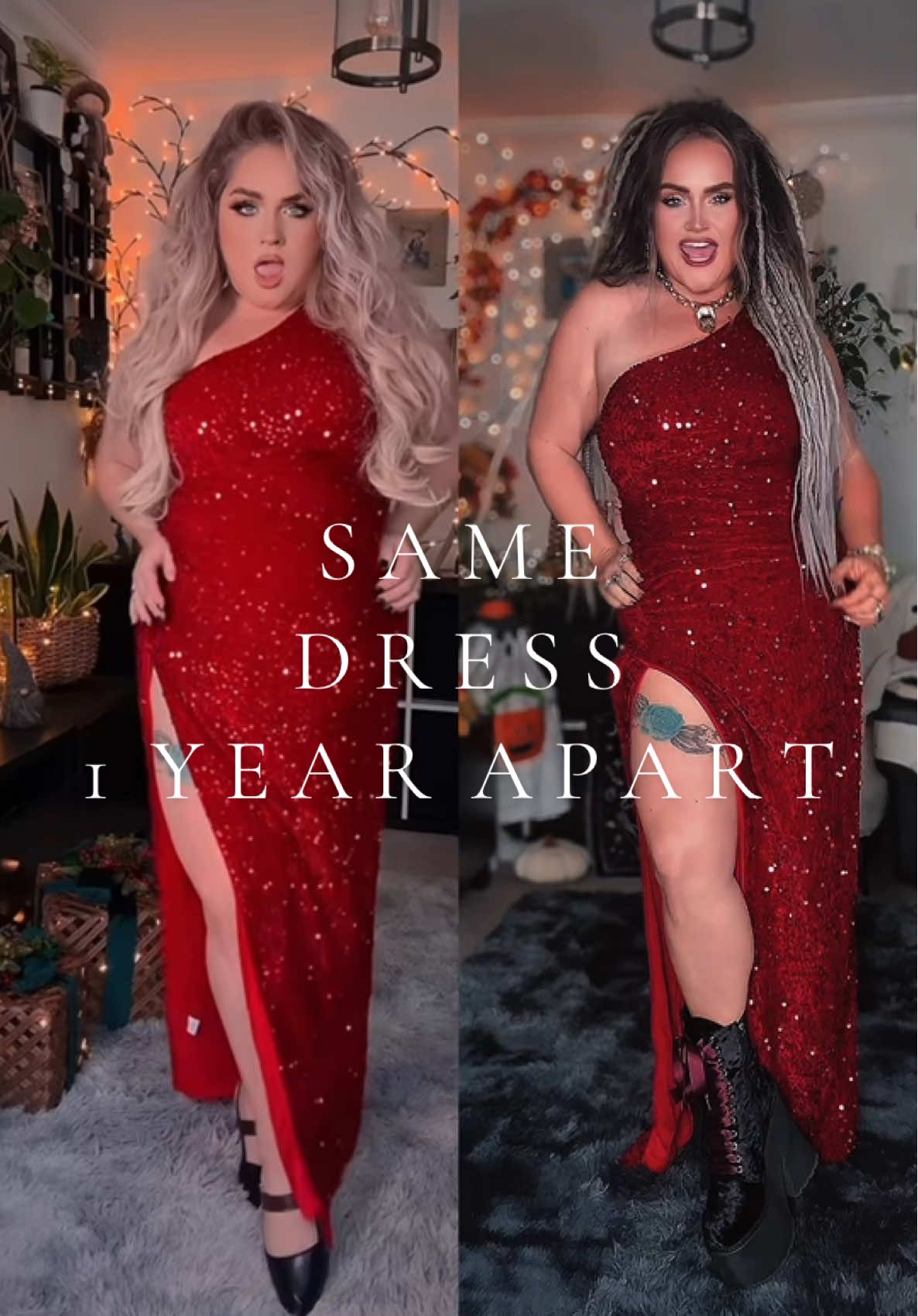 The difference a year makes on my weight loss journey is incredible! I can hardly believe how much I've changed. Trying on the same outfits and watching old videos really puts it into perspective. The weight crept up on me, and I didn’t even realise how much I had gained! Battling depression and eating my way to happiness took its toll. But now, I feel mentally happier, and it shows—I’m starting to feel more comfortable in my body. I've always been open about my struggles, especially with my tummy! #WeightLossJourney #MentalHealth #BodyPositivity #SelfLove  