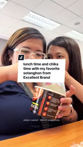 having lunch with office friends and with my favorite instant soup sotanghon from @Excellent Noodles 🍜 it’s a must! and a craving satisfied indeed! ü  #excellentnoodles #beexcellent #siguradosaexcellent #choosetobeexcellent 