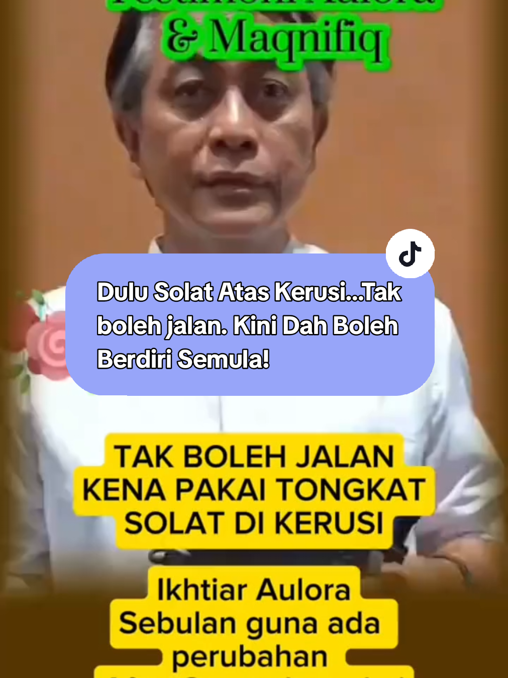 Dulu nak berjalan pun kena bertongkat, solat terpaksa atas kerusi 😔. Ikhtiar dengan Aulora Series, sebulan dah nampak perubahan. Masuk 3 bulan, alhamdulillah hampir kembali normal 🙏 ⚠️ Disclaimer: Hasil mungkin berbeza mengikut individu. Produk ini adalah ikhtiar sokongan kesihatan, bukan bertujuan untuk mendiagnos, merawat atau menyembuhkan penyakit. #testimoniaulorapant  #sakitlutut  #ikhtiarsihat  