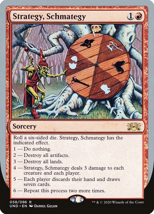 I think I just found a new fun card to add go the deck. You have a 5 in 6 chance of doing some crazy stuff with this card, especially if it lands on 6 and you have to run a double on it. Destroy Land and Arties or discard your hand. Just so much chaos to unleash with this one. #mtg #magicthegathering #mtgfam #mtgtiktok #mtgcommunity 