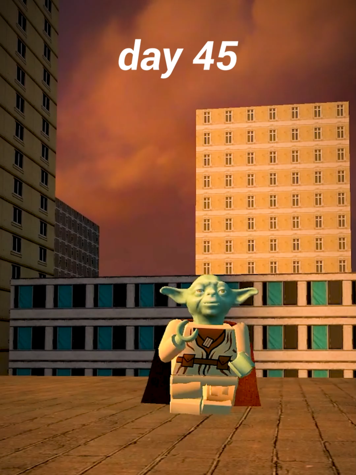 day 45 of dancing yoda #legostarwars #meme #gmod
